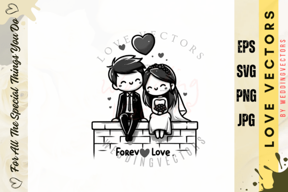 Exploring Wedding Couple and Love Vectors - C3943