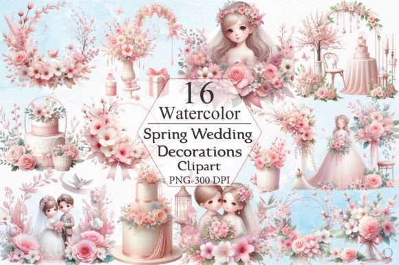 Spring Wedding Decorations Clipart for Stunning Designs