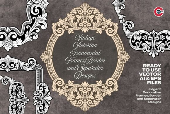 Vintage Classic Ornamental Frames Border: Timeless Design Elements