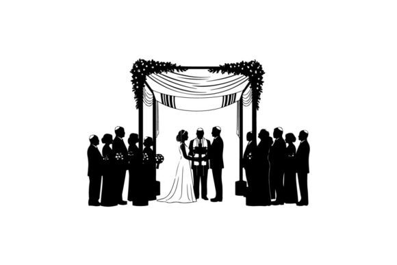 Wedding Ceremony Under Floral Arch Vector: A Designer's Guide