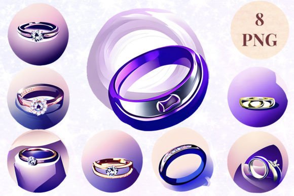 Wedding Ring 7 Clipart PNG: A Designer's Secret Weapon